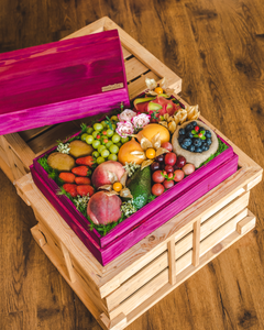Fruit & Bark (Style C) - Signature Wooden Fruit Gift Box | make hay, sunshine!.