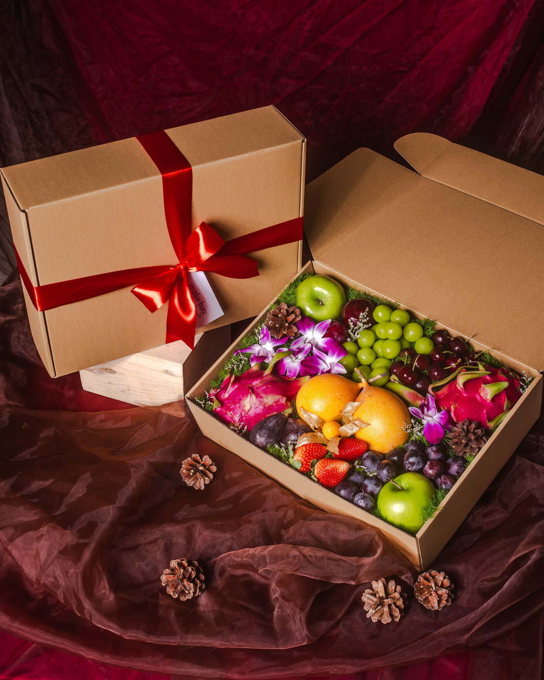 Festive Fruit Box - Style C (XL Size) | Christmas & Holiday Gifts 2024