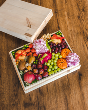 Load image into Gallery viewer, Fruit &amp; Bark (Style A) - Signature Wooden Fruit Gift Box | make hay, sunshine!.
