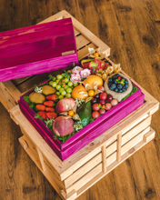 Load image into Gallery viewer, Fruit &amp; Bark (Style C) - Signature Wooden Fruit Gift Box | make hay, sunshine!.
