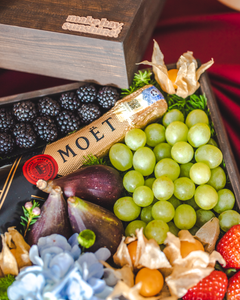 Champagne - Wooden Fruit Gift Box with Moët & Chandon | make hay, sunshine!.