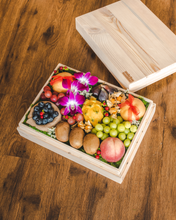 Load image into Gallery viewer, Fruit &amp; Bark (Style D) - Signature Wooden Fruit Gift Box | make hay, sunshine!.
