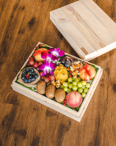 Fruit & Bark (Style D) - Signature Wooden Fruit Gift Box | make hay, sunshine!.