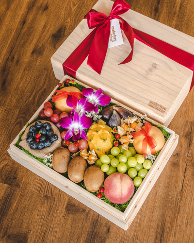 Fruit & Bark (Style D) - Signature Wooden Fruit Gift Box | make hay, sunshine!.