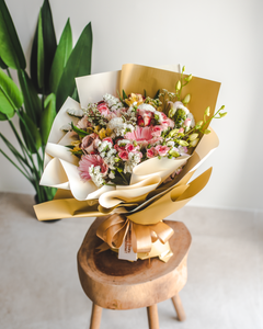 Charlotte - Gerbera & Rose Flower Bouquet