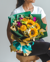 Load image into Gallery viewer, Cecile - Sunflower &amp; Ping Pong Bouquet
