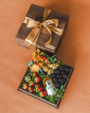 Load image into Gallery viewer, Sunset Swirl - A Fruit &amp; Wine Wooden Gift Box | make hay, sunshine!.
