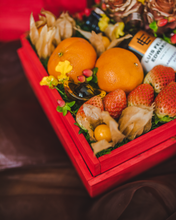 Load image into Gallery viewer, Flourish - A Fruit &amp; Wine Gift Box | Chinese New Year | make hay, sunshine!.
