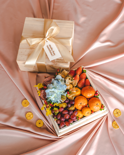 Auspicious Spring - A Keepsake Wooden Fruit Gift Box | Chinese New Year | make hay, sunshine!.
