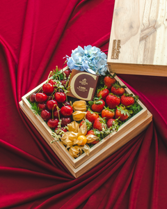 Indulgence - Wooden Fruit Box with Godiva Chocolate | make hay, sunshine!.